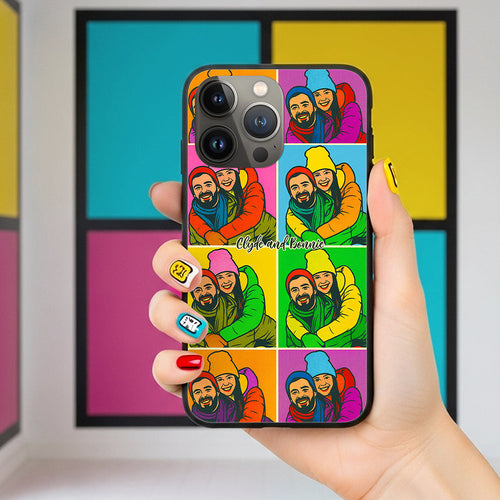 Love in Every Color - Personalized Couple Art Phone Case Phone Case PopCulturePrints