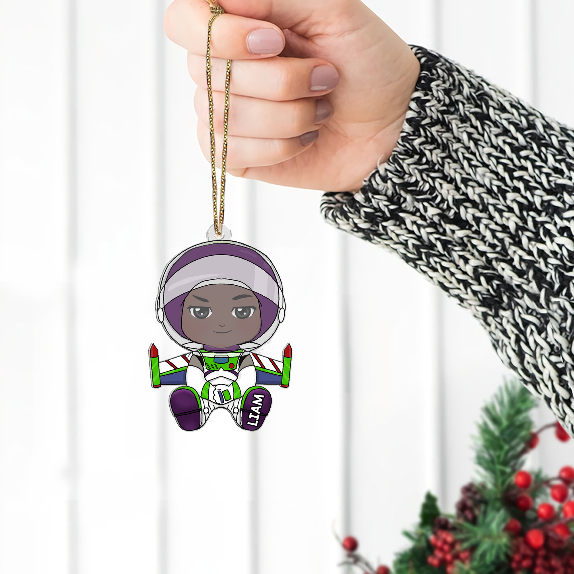 Personalized Kids Christmas Ornaments - Fun Character Themes