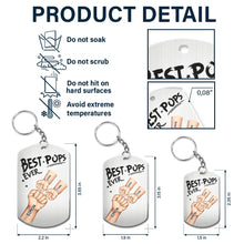 Load image into Gallery viewer, “Our Family, Our Strength” - Personalized Aluminum Keychain - Gift for Dad, Grandfather, and Family Members Aluminum Keychain PopCulturePrints
