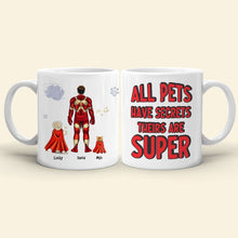 Load image into Gallery viewer, Personalized Superhero Pet Mug - Custom Names &amp; Fun Design Coffee Mug PopCulturePrints
