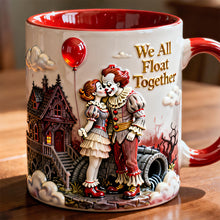 Load image into Gallery viewer, We All Float Together - Personalized Horror Couple Coffee Mug Coffee Mug PopCulturePrints
