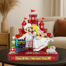 Load image into Gallery viewer, You &amp; Me - We Got This: Personalized Couple Acrylic Plaque Shaped Plaques PopCulturePrints
