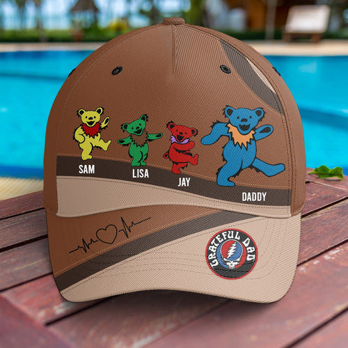 Personalized Dancing Bears Cap for Dad Caps PopCulturePrints