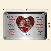 Load image into Gallery viewer, Custom Photo Wallet Card for Couples | Meaningful Personalized Valentine's Day Gifts Wallet Card PopCulturePrints
