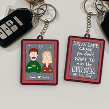 Load image into Gallery viewer, Personalized Couple Keychain - Unique Valentine&#39;s Day Gifts for Pop Culture Lovers Keychains PopCulturePrints
