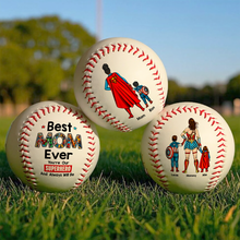 Load image into Gallery viewer, Best MOM Ever - Personalized Baseball Gift for Super Moms Baseball PopCulturePrints
