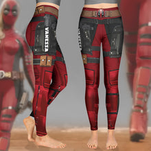 Load image into Gallery viewer, Customizable LadyPool Leggings - Personalized Superhero Design
