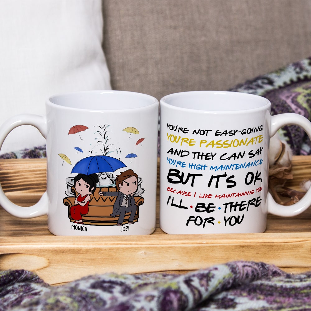Personalized Cartoon Couple Coffee Mug - Perfect Valentine's Day Gifts for High Maintenance Love Coffee Mug PopCulturePrints