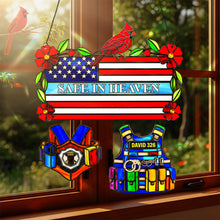 Load image into Gallery viewer, Safe in Heaven Cardinal Suncatcher - Personalized Gift for Loved Ones Ornament PopCulturePrints
