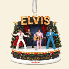Load image into Gallery viewer, &quot;Celebrate the King of Rock N&#39; Roll with Personalized Elegance&quot; - Singer Fans Ornament, Custom Gift for Elvis Lovers Ornament PopCulturePrints
