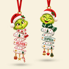 Load image into Gallery viewer, “Spread Holiday Cheer with Adorable Personalization” - Lovely Mischief Acrylic Ornament, Custom Gift for Kids, Friends, Family

