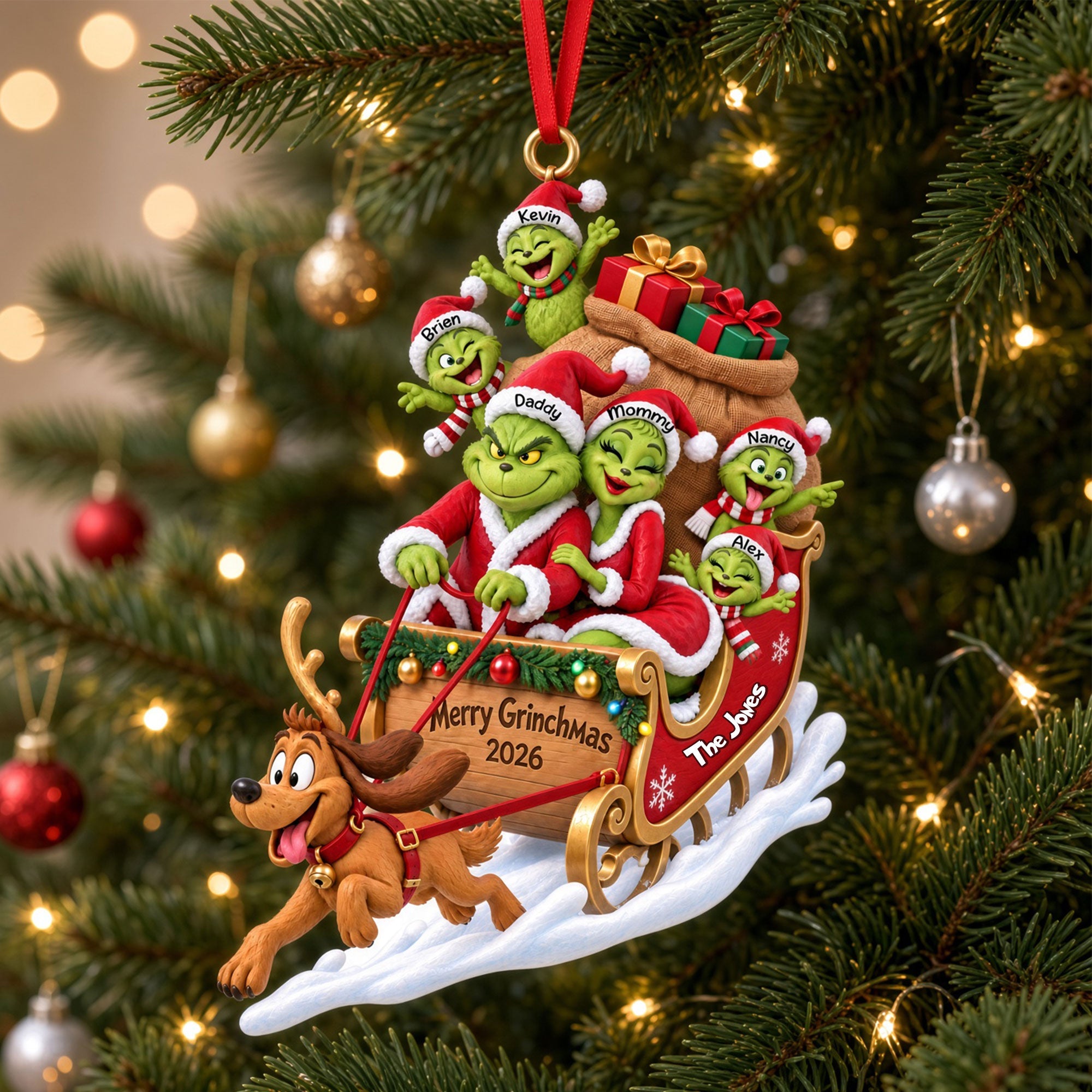 "Make Christmas Magical!" - Personalized Christmas Acrylic Ornament - Perfect Gift for Family & Friends Ornament PopCulturePrints