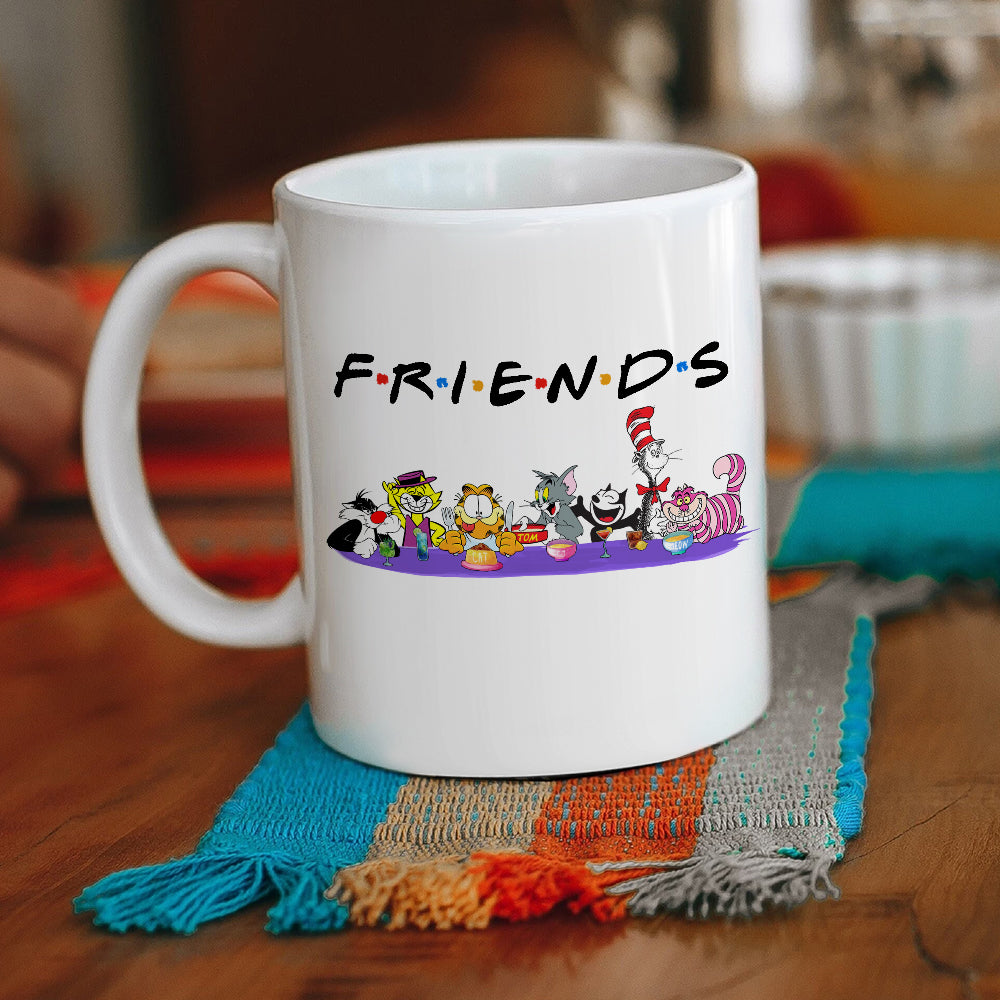 Playful Cartoon Cats Coffee Mug Coffee Mug PopCulturePrints
