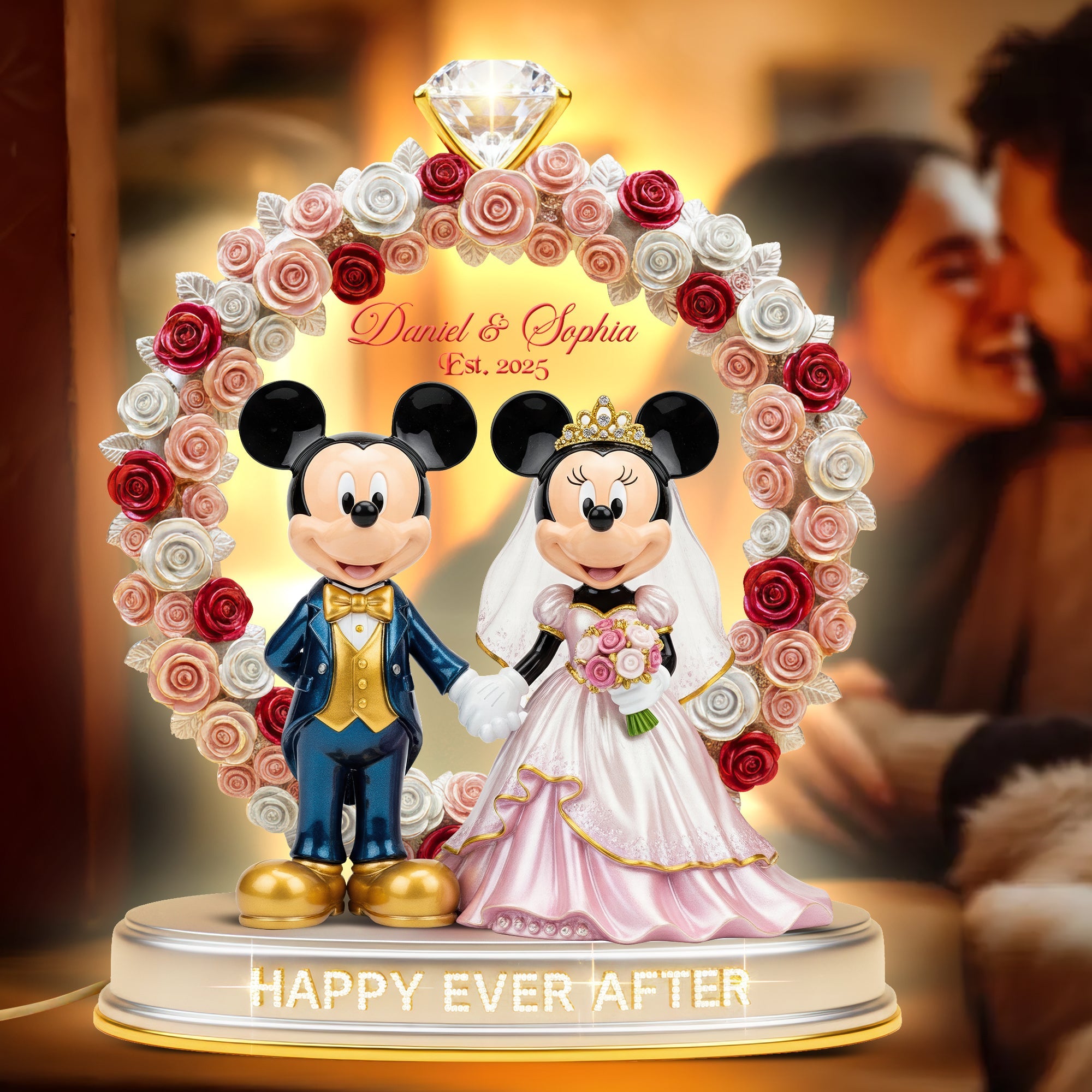 “Happily Ever After” - Personalized Light Box Gift for Couples Light Box PopCulturePrints