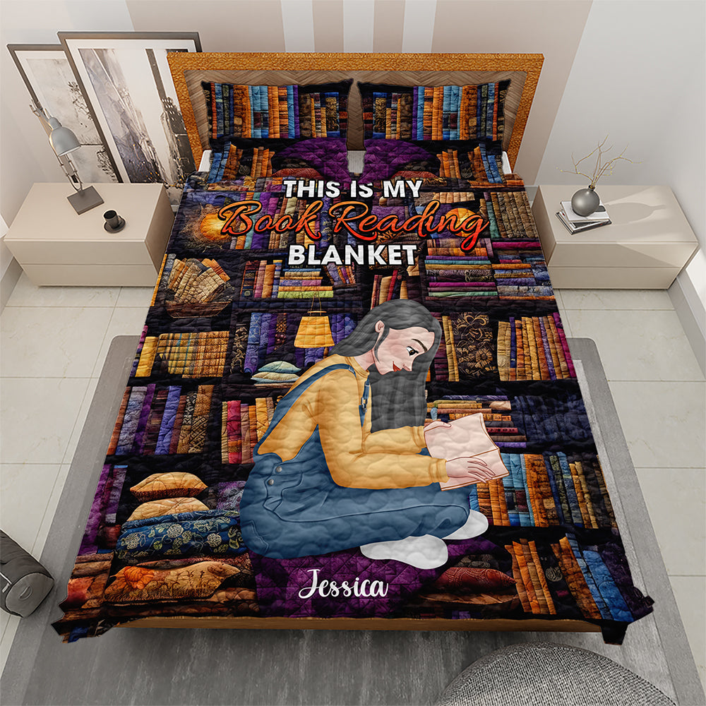 Personalized Book Lovers Quilt Bed Set - Perfect Gift for Readers Blanket PopCulturePrints