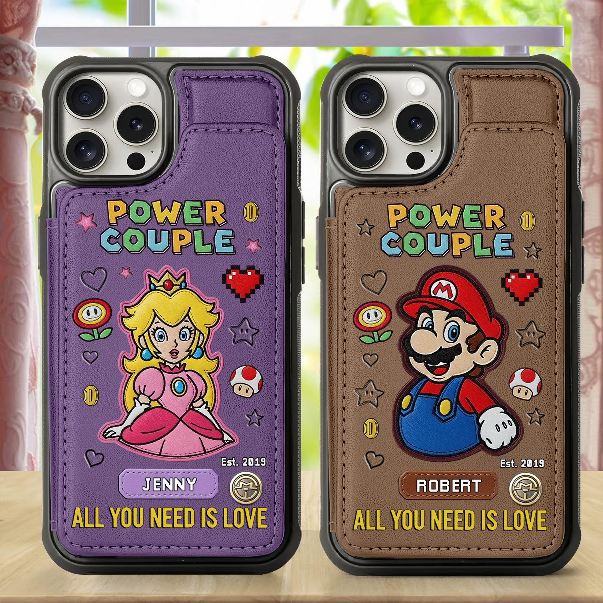All You Need is Love - Personalized Couple Wallet Phone Case Phone Case PopCulturePrints
