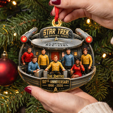 Load image into Gallery viewer, “To Boldly Celebrate Love” - Precious Journey 60th Anniversary Acrylic Ornament – Personalized Gift for Couples, Friends, and Family
