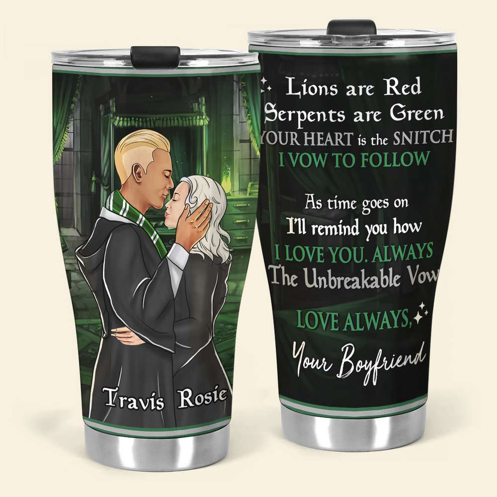 Personalized Harry Potter Lovers Tumbler - Custom Couple Design