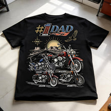 Load image into Gallery viewer, Road Warrior Dad - Custom Biker Shirt | Perfect Gift for Dad &amp; Grandpa Shirts PopCulturePrints
