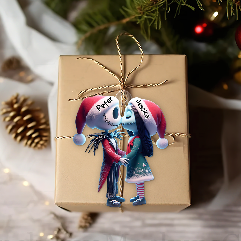 Custom Horror Couple Christmas Ornament