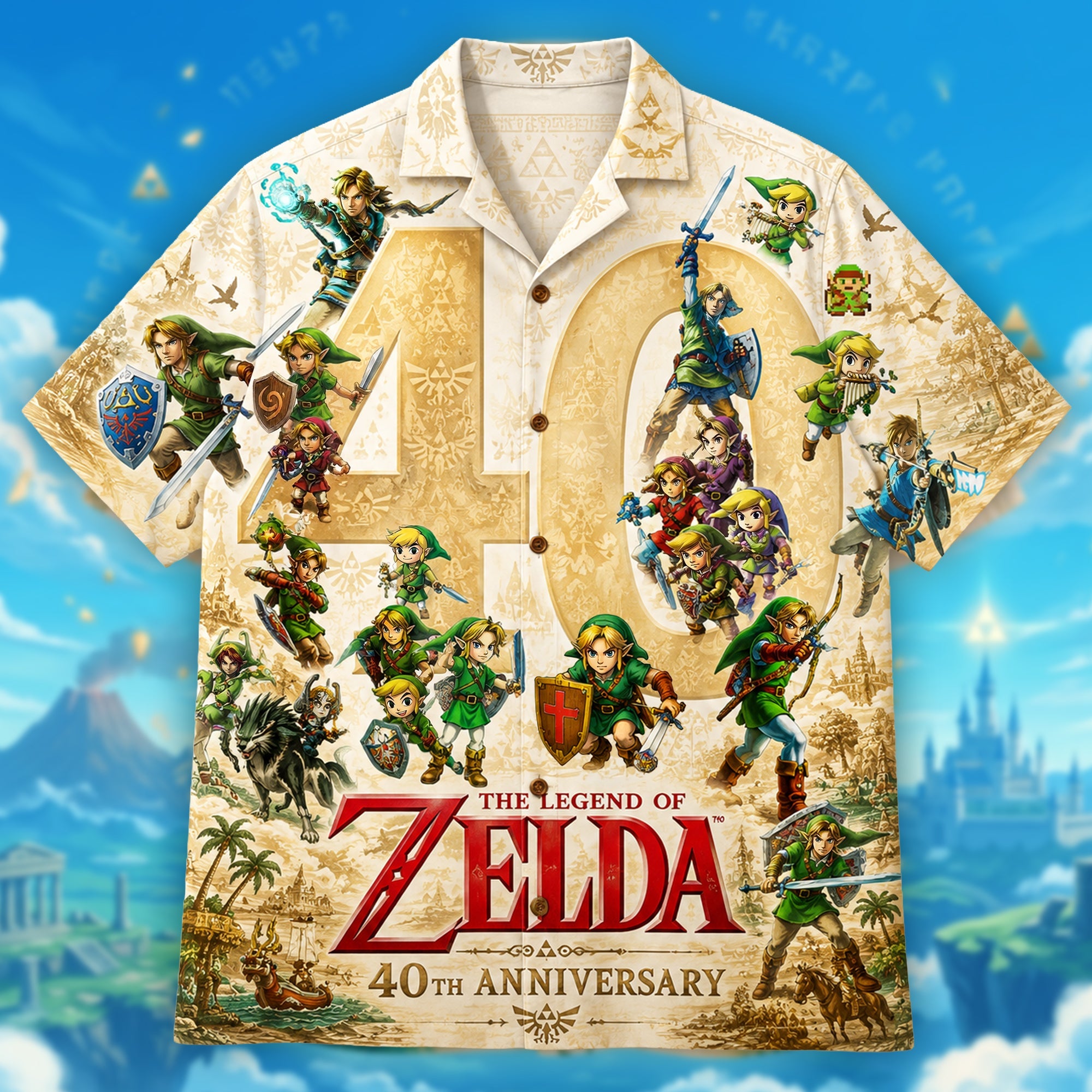Celebrate 40 Years of Adventure - Personalized Legendary Adventure Hawaiian Shirt Hawaiian Shirts PopCulturePrints