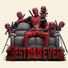 Load image into Gallery viewer, “Best Dad Ever” – Custom Hero Squad Dad Acrylic Plaque - Perfect Gift for Dads and Grandpas Shaped Plaques PopCulturePrints
