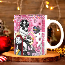 Load image into Gallery viewer, Custom Halloween Couple Mug - Spooky Valentine&#39;s Day Gifts for Lovers Coffee Mug PopCulturePrints
