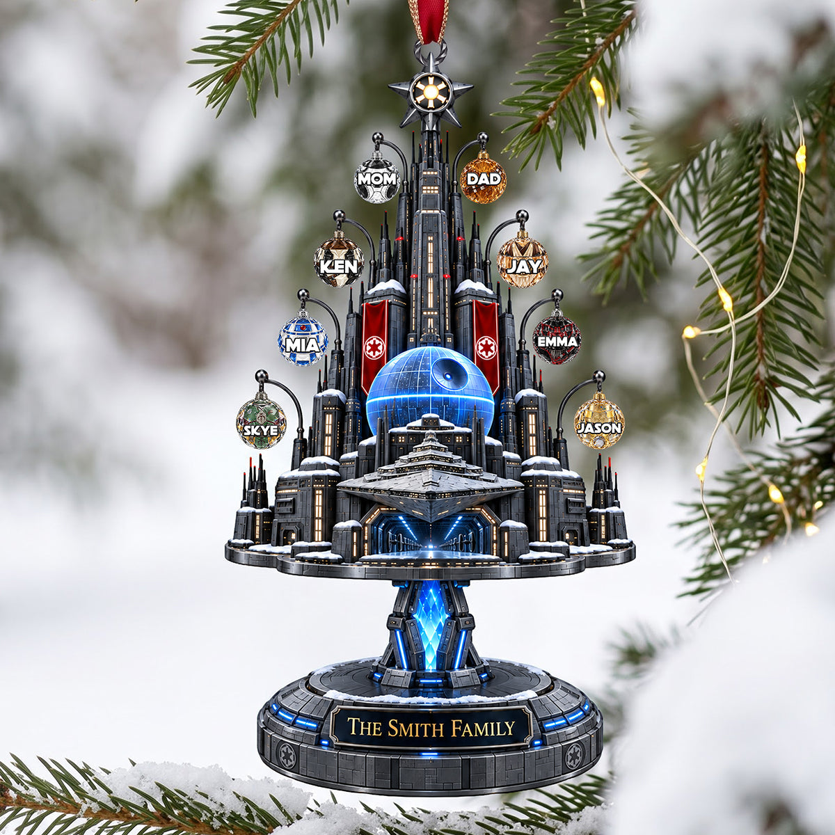 “Bring the Galaxy Home” - Personalized Christmas Tree Universe Ornament - Custom Gift for Family, Friends, and Loved Ones