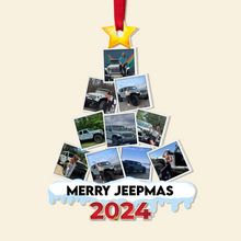 Load image into Gallery viewer, Personalized Off-Road Acrylic Christmas Ornament - Merry Jeepmas 2024 Ornament PopCulturePrints
