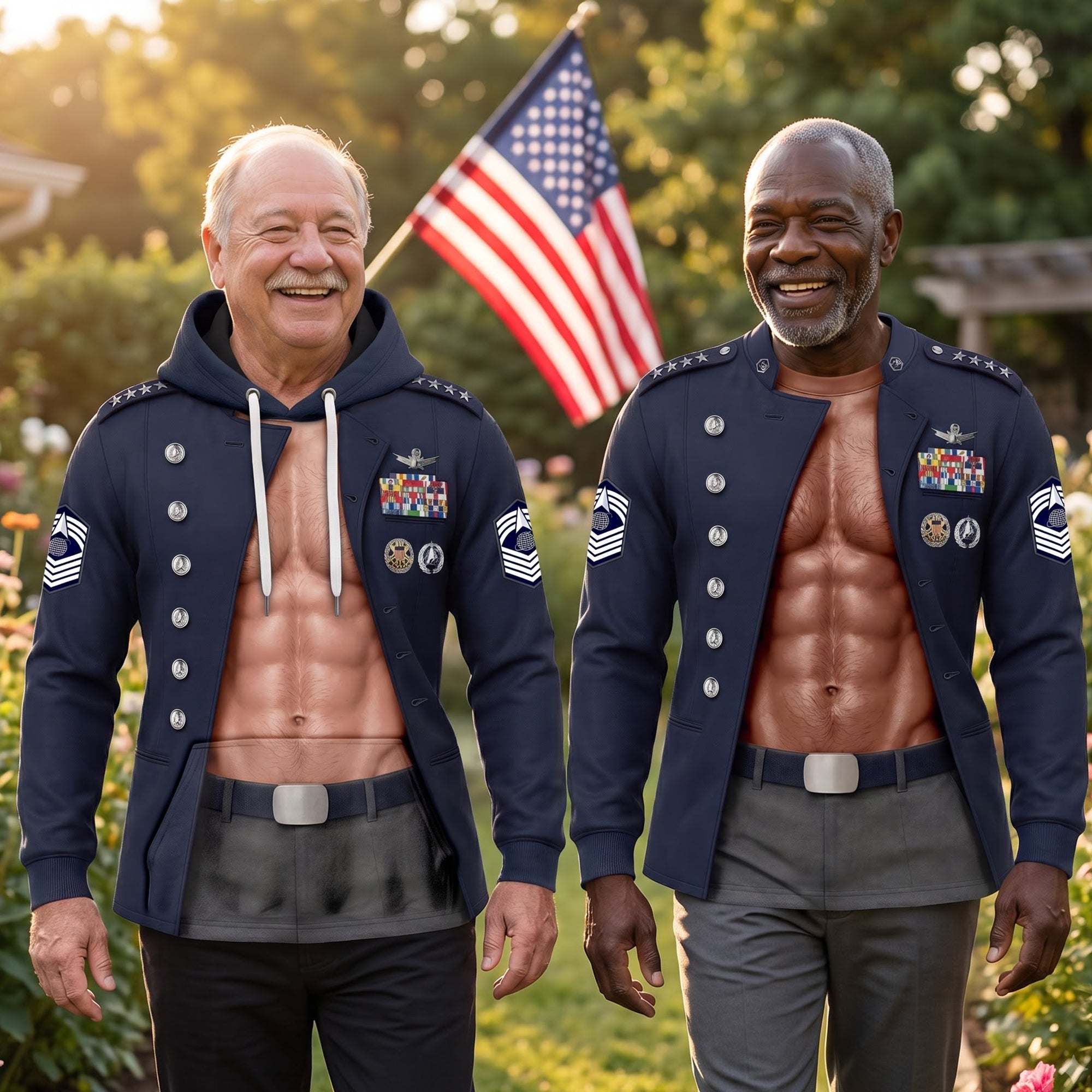 "Honor Your Service with Pride" - Proud Service Military Shirt - Personalized Gifts for Veterans AOP Products PopCulturePrints
