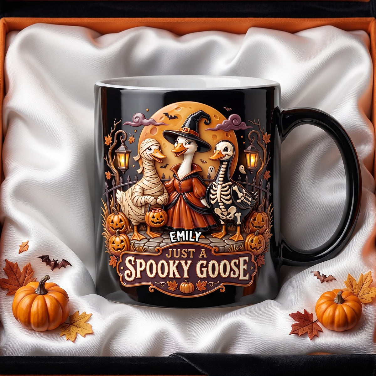 Just A Spooky Goose Magic Mug - Personalized Halloween Gifts Coffee Mug PopCulturePrints