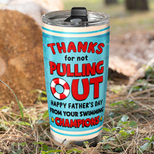 Load image into Gallery viewer, Personalized Champions Dad Tumbler - Funny Father&#39;s Day Gift
