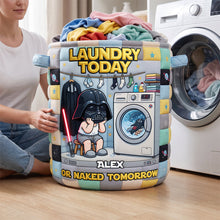 Load image into Gallery viewer, Space Warrior Quilted Laundry Basket - Personalized Gifts 02todh090726 Laundry Basket PopCulturePrints
