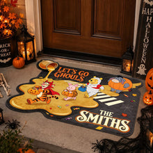 Load image into Gallery viewer, Let's Go Ghouls Custom Shaped Doormat - Personalized Gifts for Halloween Lovers Doormat PopCulturePrints
