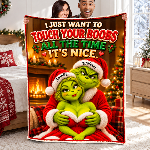 Funny Mischief Blanket - Customizable Gift for Couples Blanket PopCulturePrints