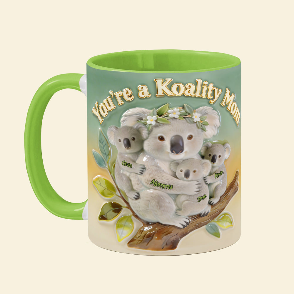 You're a Koality Mom - Personalized Coffee Mug Gift for Mom, Grandma, and Every Supermom! Coffee Mug PopCulturePrints