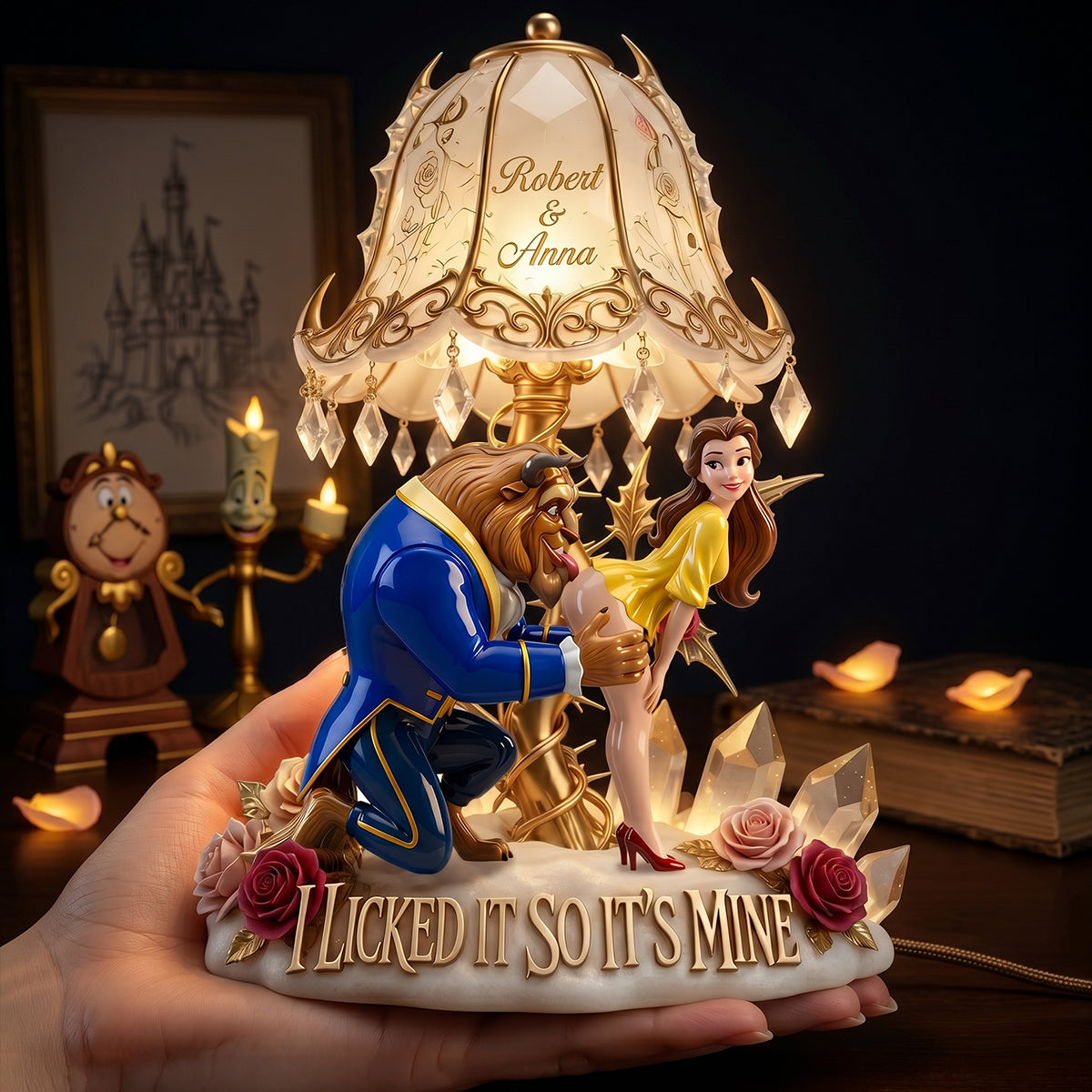 I Licked It So It's Mine - Personalized Acrylic Light Box for Couples Light Box PopCulturePrints