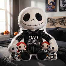 Load image into Gallery viewer, “Dad of Little Horrors” - Custom Pillow for Dad | Perfect Gift for Father’s Day and Grandpas Pillow PopCulturePrints
