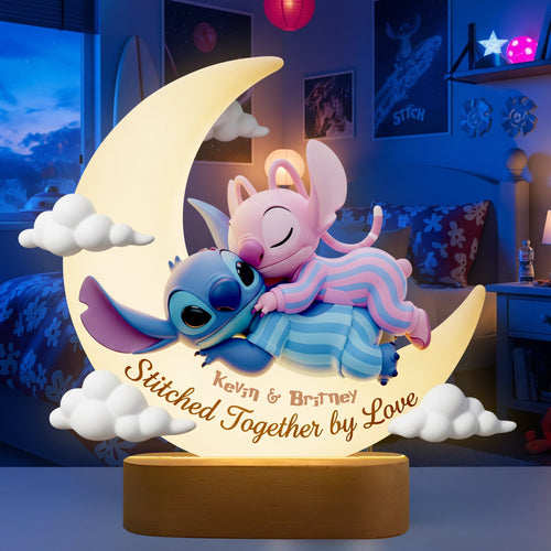 Stitched Together by Love – Personalized LED Light Gifts for Couples Led Night Light PopCulturePrints
