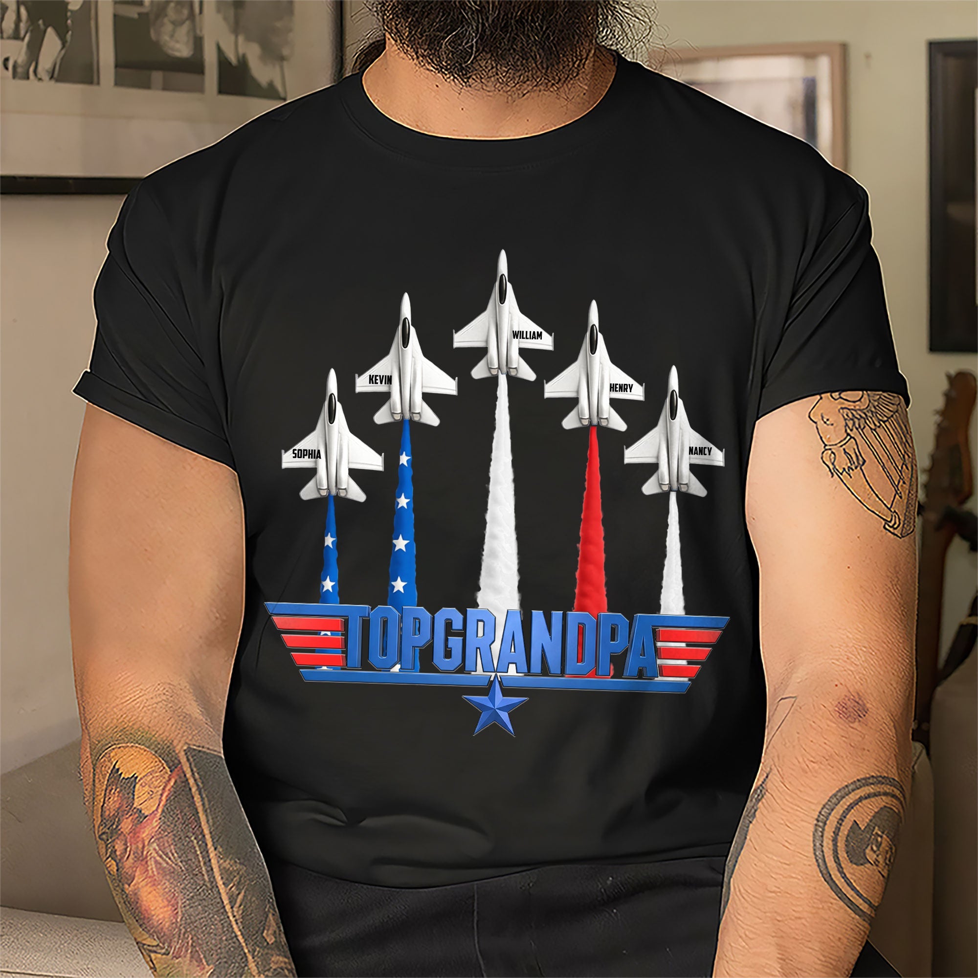 Top Grandpa Shirt - A Personalized Gift for the Best Grandfather Shirts PopCulturePrints