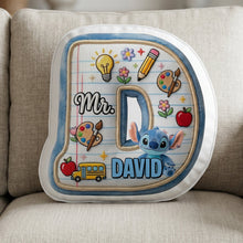 Load image into Gallery viewer, Celebrate Teaching with Heart - Classroom Letter Custom Pillow - Personalized Gifts for Teachers
