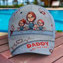 Load image into Gallery viewer, Personalized Classic Cap for Dad - Horror Movie Theme
