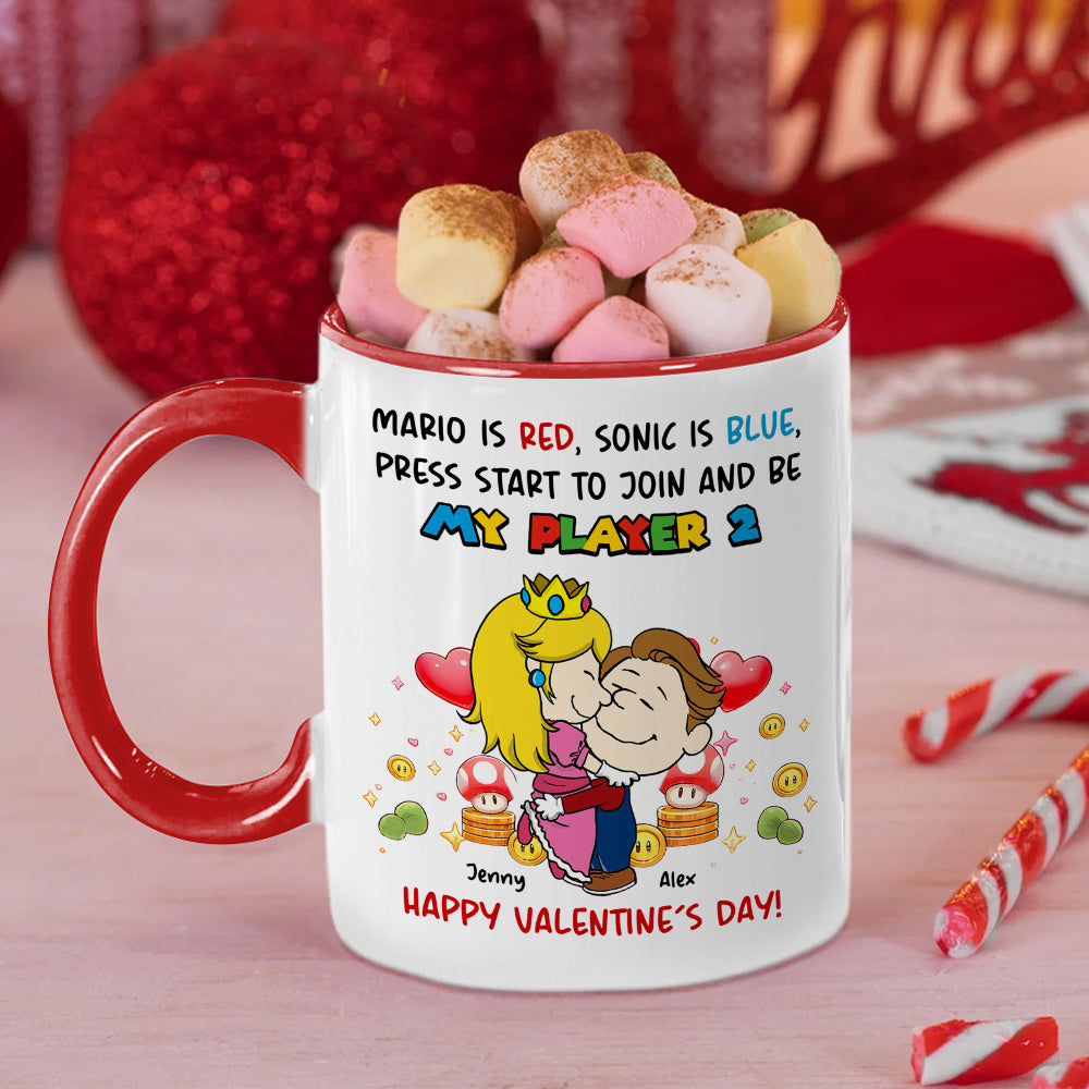 My Player 2 Personalized Game Lover Coffee Mug - Valentine's Gift Coffee Mug PopCulturePrints