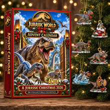 Load image into Gallery viewer, A Jurassic Christmas 2026 - Personalized Roaring Creatures Advent Calendar Blind Box

