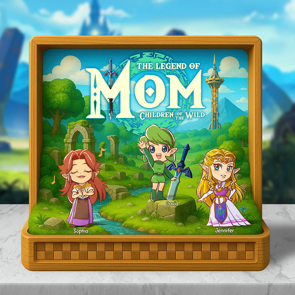 The Legend of Mom - Personalized Acrylic Plaque for Those Who Cherish Mothers Shaped Plaques PopCulturePrints