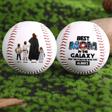 Load image into Gallery viewer, &quot;Best Mom in the Galaxy&quot; - Personalized Baseball Gift for Mother&#39;s Day - Unique Gift for Mom, Grandma, and More Baseball PopCulturePrints

