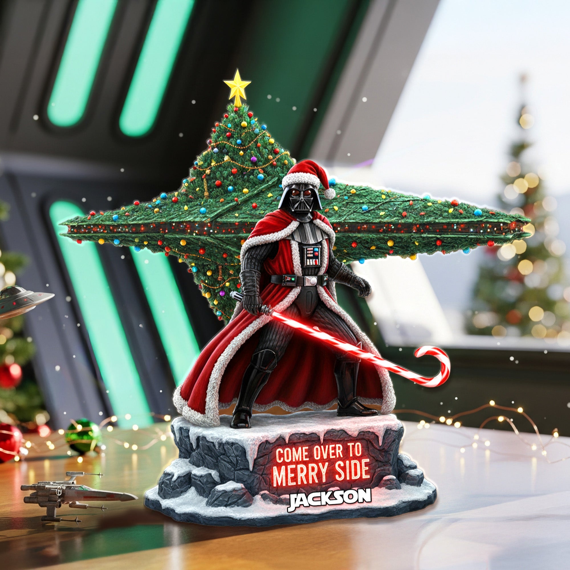 "Come Over to Merry Side" - Personalized Fans Acrylic Plaque - Perfect Gift for Star Wars Enthusiasts Shaped Plaques PopCulturePrints