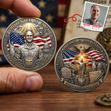 Load image into Gallery viewer, "Protected by Faith" - Custom Photo Honor Coin - Personalized Gift for Veterans Coin PopCulturePrints

