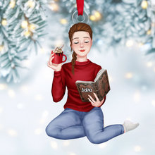 Load image into Gallery viewer, Customizable Christmas Ornament for Book Lovers Ornament PopCulturePrints
