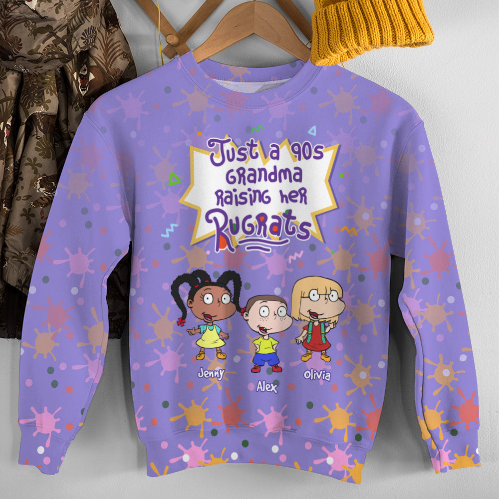 90s Mama Personalized Rugrats 3D Shirt - Fun Gift for Mothers AOP Products PopCulturePrints